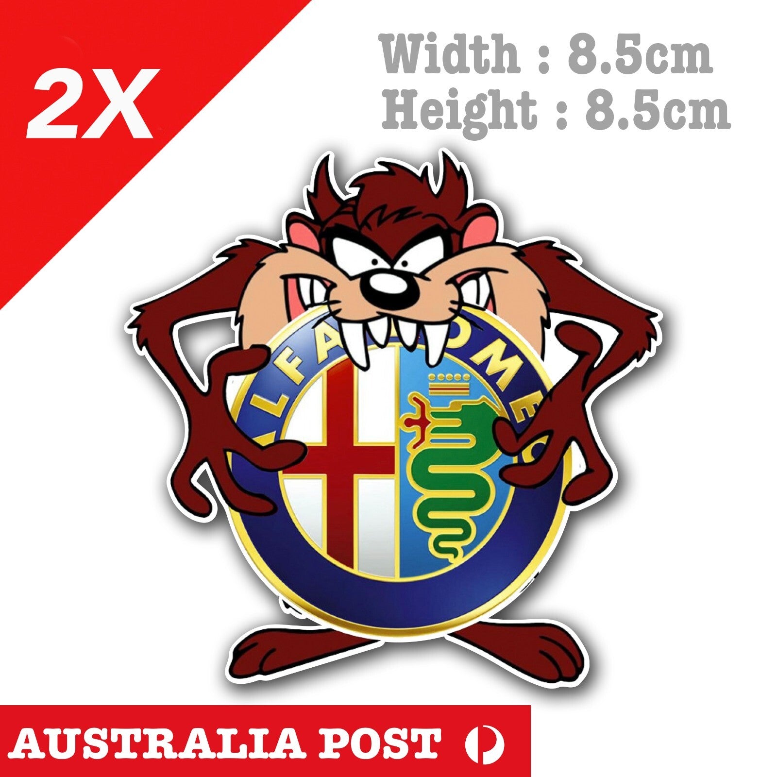 ALFA ROMEO Taz the Devil  Logo Sticker