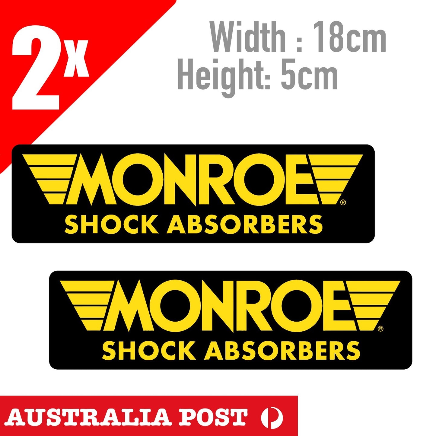 MONROE SHOCK ABSORBERS Logo Built to Last Banner Sticker