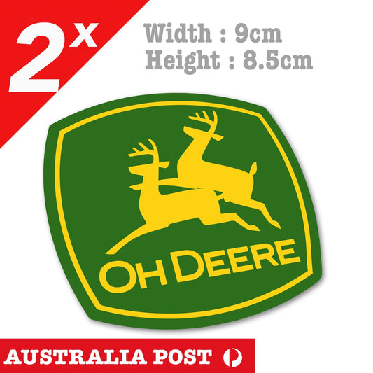 John Deere Logo ,  Oh Deere JOHN Deere Funny Logo Stickers