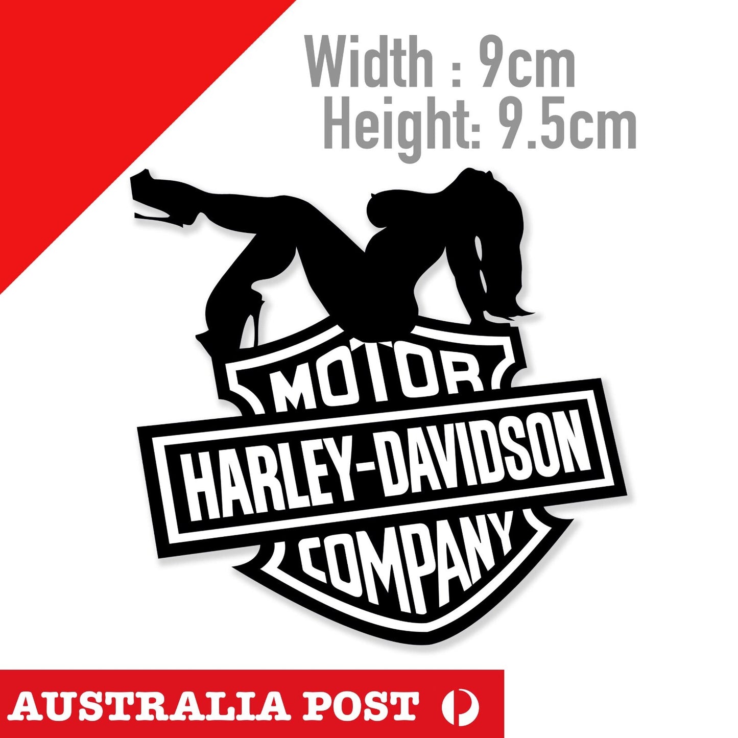 Harley Davidson SEXY THICK Girl Logo, Motorcycle ,Helmet, Fuel Tank   Sticker
