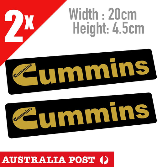 CUMMINS DISEL Engine Oil GOLD Banner Stickers