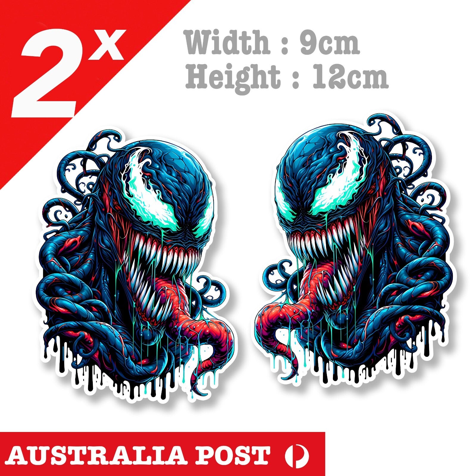 VENOM Cartoon Character , Spiderman Black Venom Decal Stickers