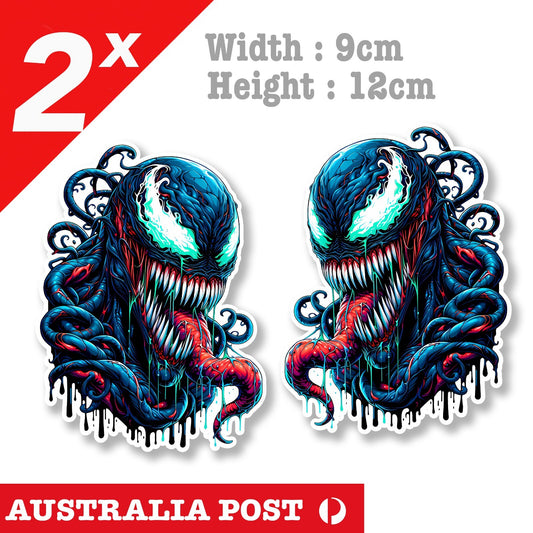 VENOM Cartoon Character , Spiderman Black Venom Decal Stickers