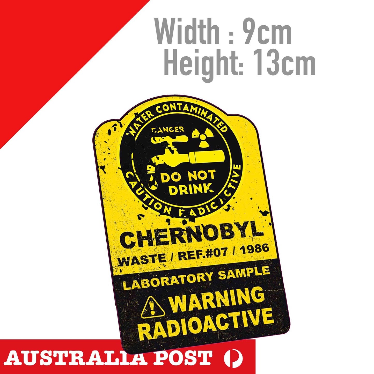 Do not Drink  Chernobyl Radioactive Warning  Car  Vinyl  Sticker 