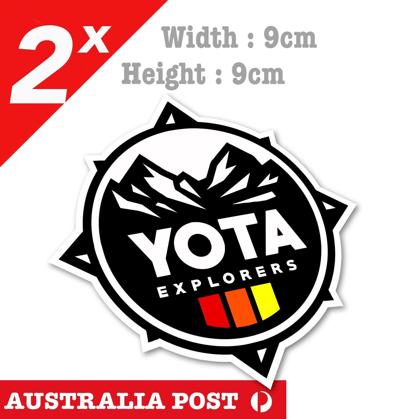 Toyota  YOTA Compass Off Road Logo, Hilux, 4x4, 4WD Stickers