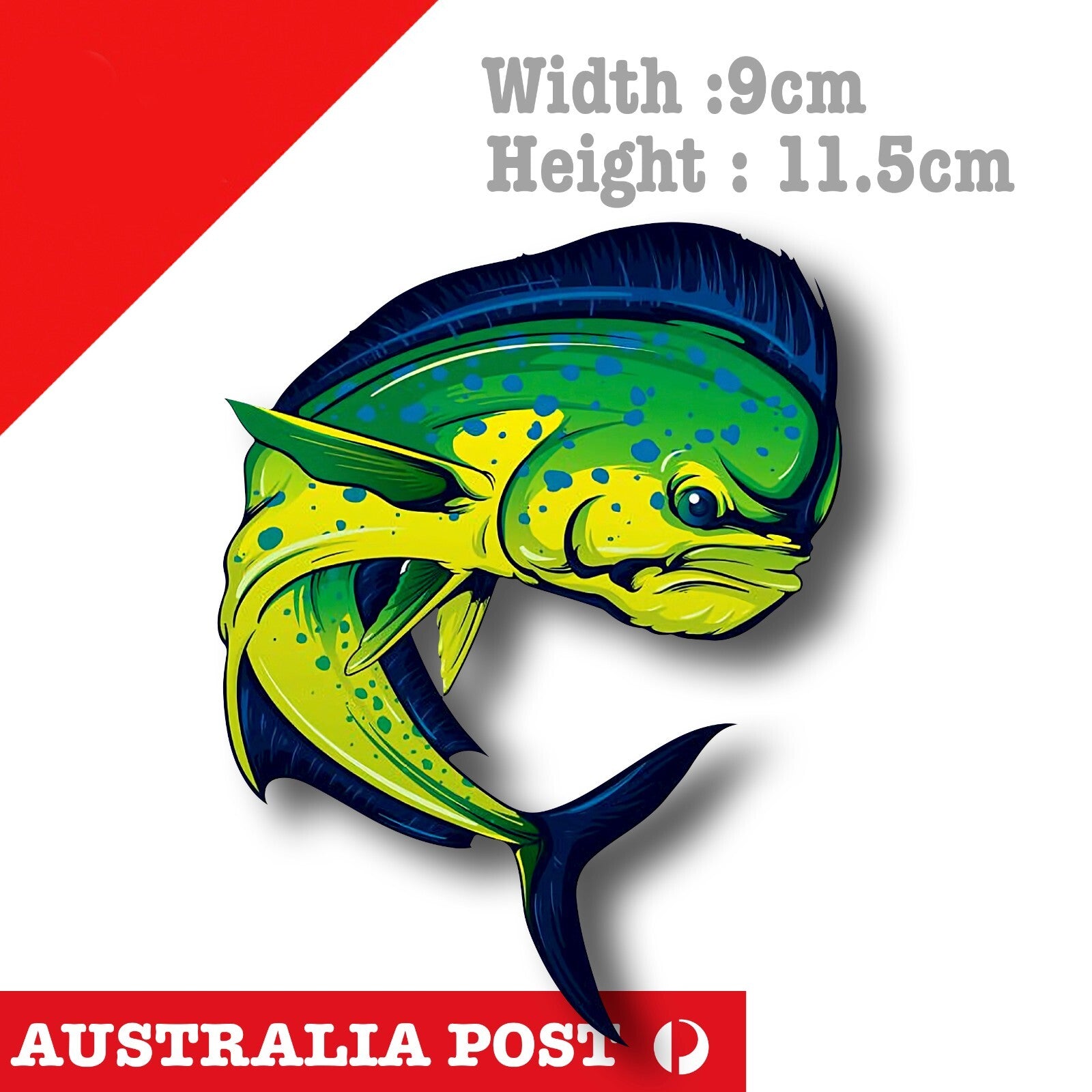 Angry Mahi Mahi Fish, Aquarium fish Funny Sticker