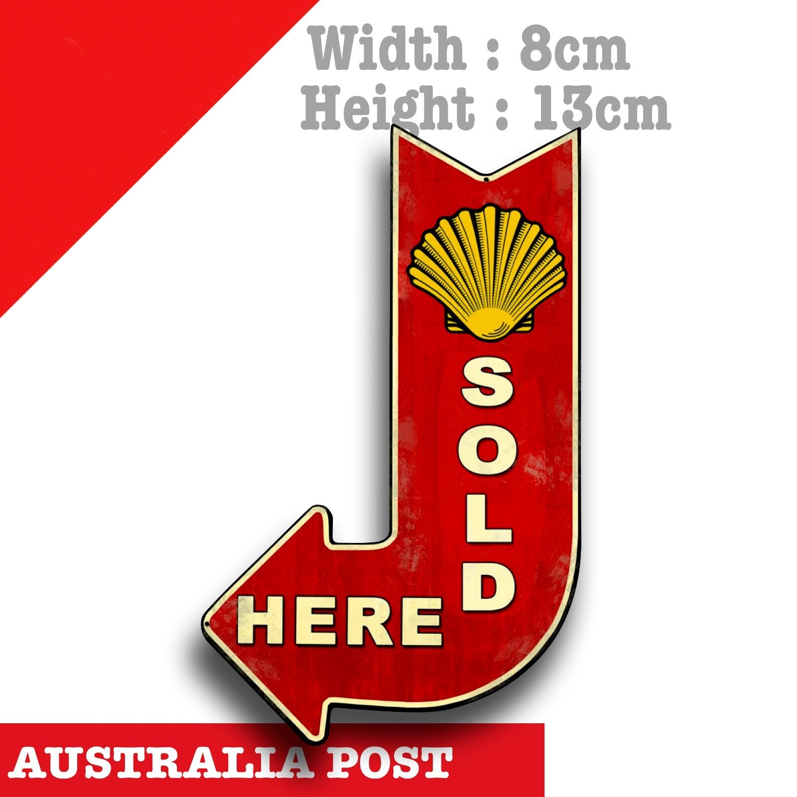 Shell Vintage Logo Sold Here Sign, Vintage Old Rusted Decal Sticker