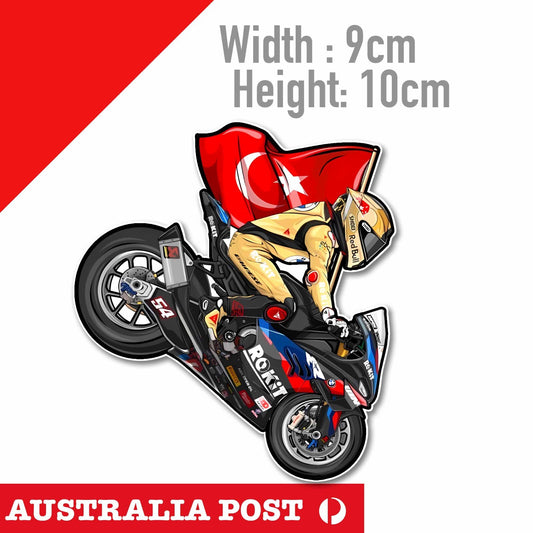 Toprak Razgatlıoğlu Number 54 BMW M1000RR Motorcycle Sticker