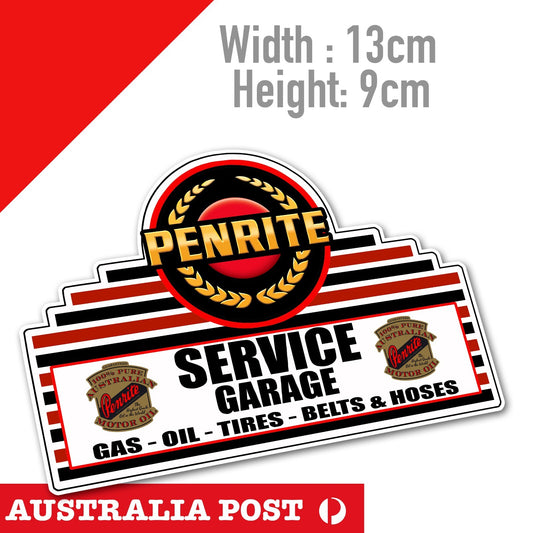 PENRITE Logo Gasoline Service Garage Fridge,Bar Laptop , Car Sticker