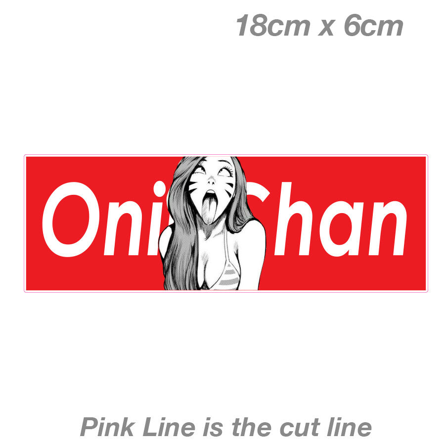 Onii-Chan Anime Sexy Girl  JDM Slap  Decal Sticker 