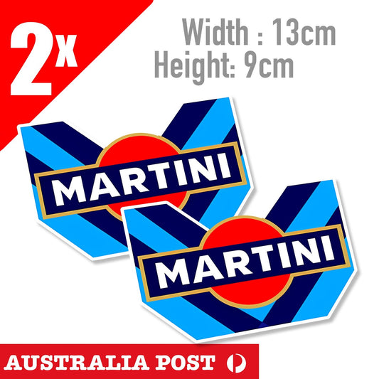 MARTINI RACING DECAL STICKER SET VINTAGE MOTORACING EDM JDM MOTORSPORT STICKERS