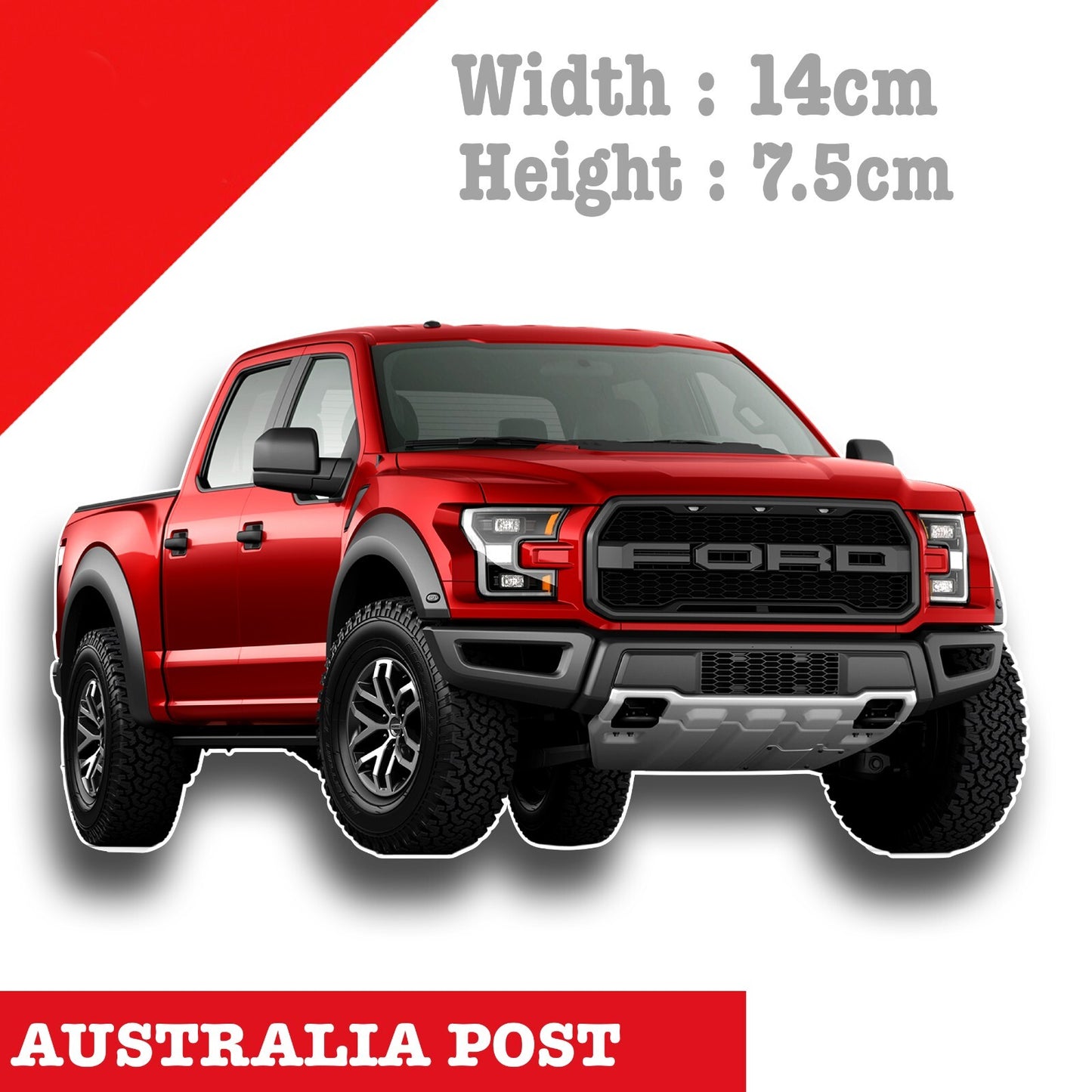 Ford Raptor Truck, Ford Logo, Ford Raptor 4x4 , 4WD , Off Road Car Sticker