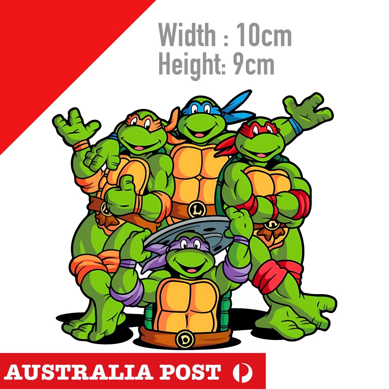 Teenage Mutant Ninja Turtles , Vintage Logo Cartoon Sticker