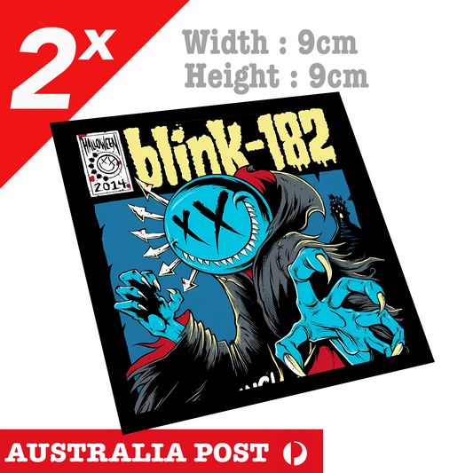 Blink-182 Rock Band Grim Reaper Logo Stickers