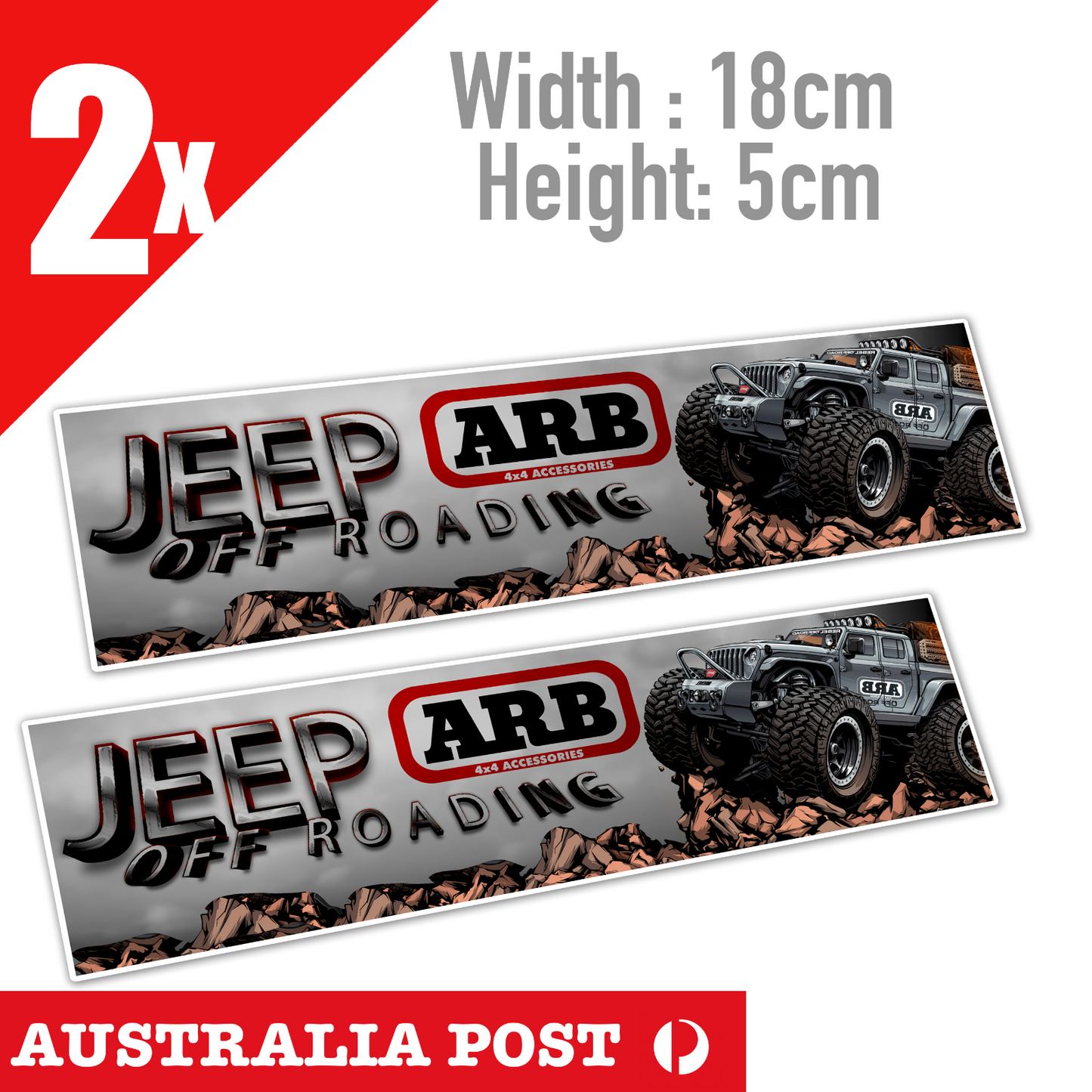 ARB 4x4 JEEP WRANGLER Off Road Racing Banner , Hilux 4X4, Off Road JDM Stickers