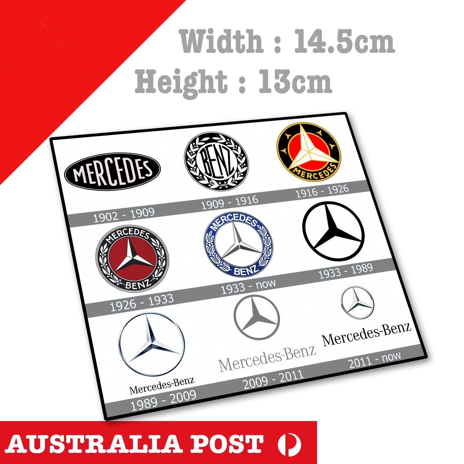 MERCEDES BENZ AMG Logo History 1902  Stickers