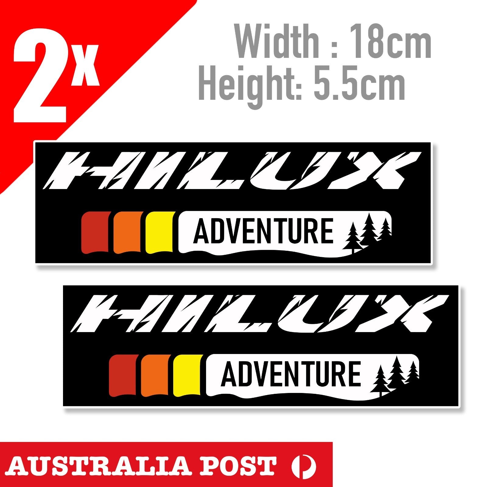 Toyota HILUX ADVENTURE Banner, 4x4, 4WD, Off Road Sticker