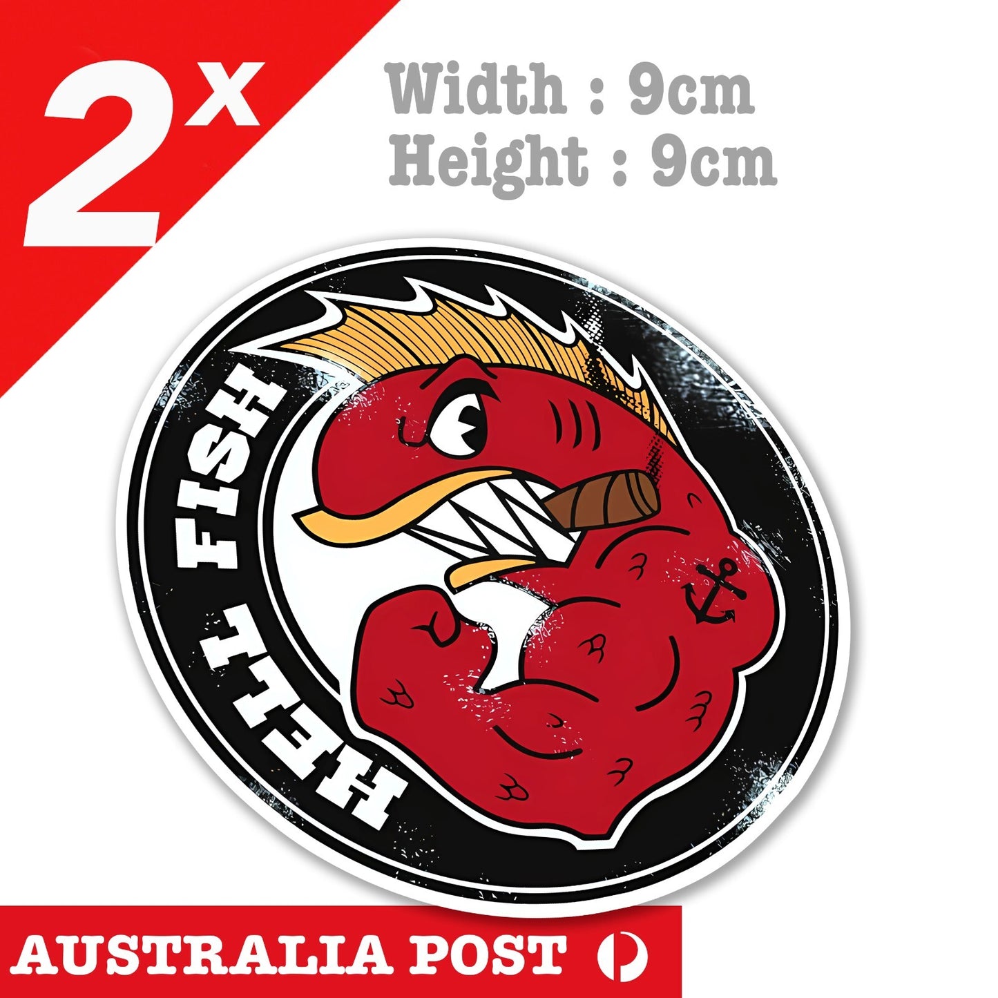 Hell Fish The Simpsons Funny Cartoon Character Decal Stickers