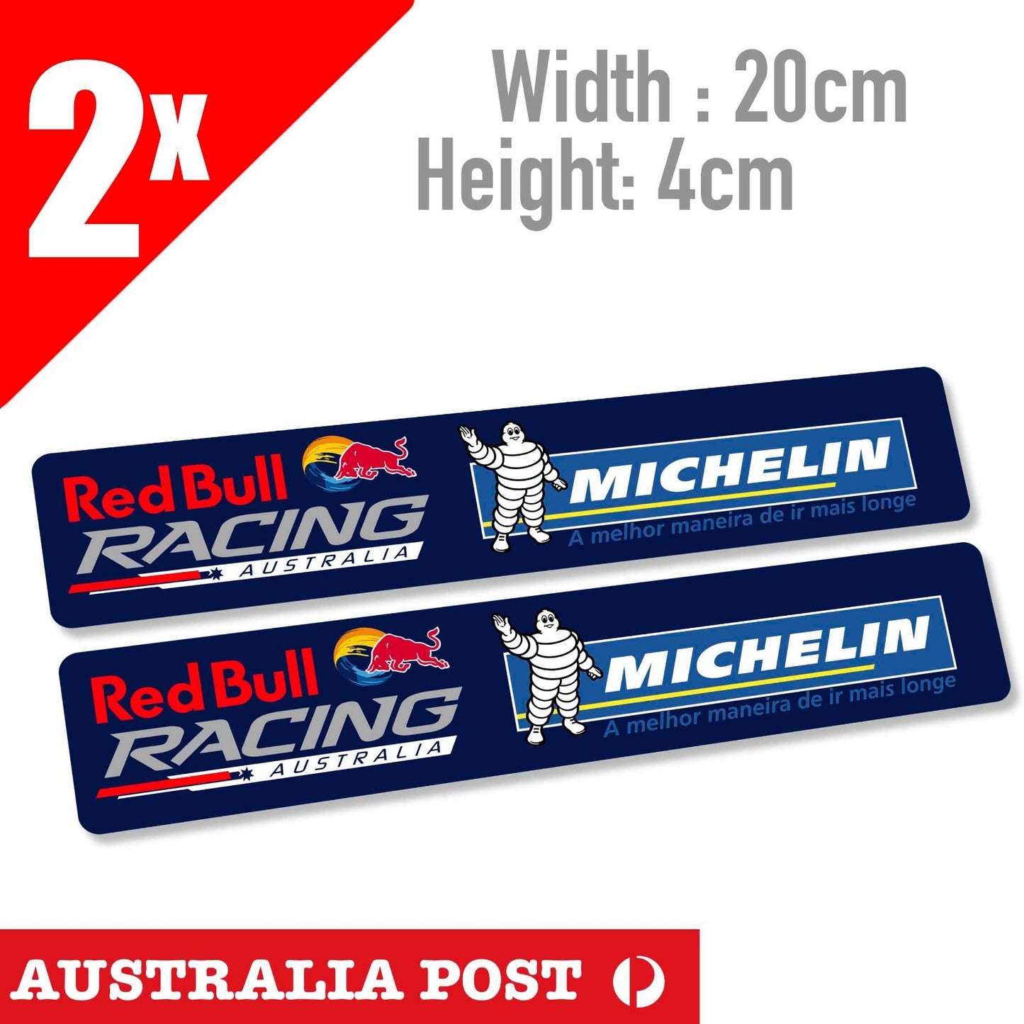 Red Bull Racing Michelin Australia Vinyl  Stickers