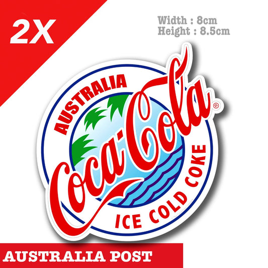 Coca Cola Australia  Ice Cold Coke Old Retro Rusty Sign  Sticker 