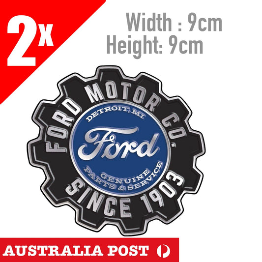 FORD MOTOR COMPANY Old Since 1903 , TOOLBOX FRIDGE MANCAVE Sticker