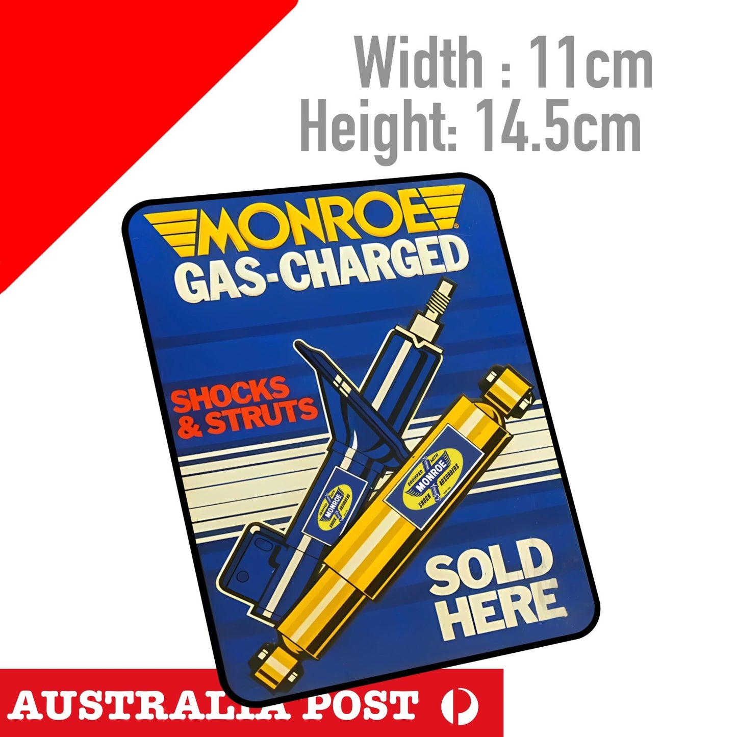 MONROE GAS-CHARGED SHOCKS & STRUTS Logo Vintage Logo  Sticker