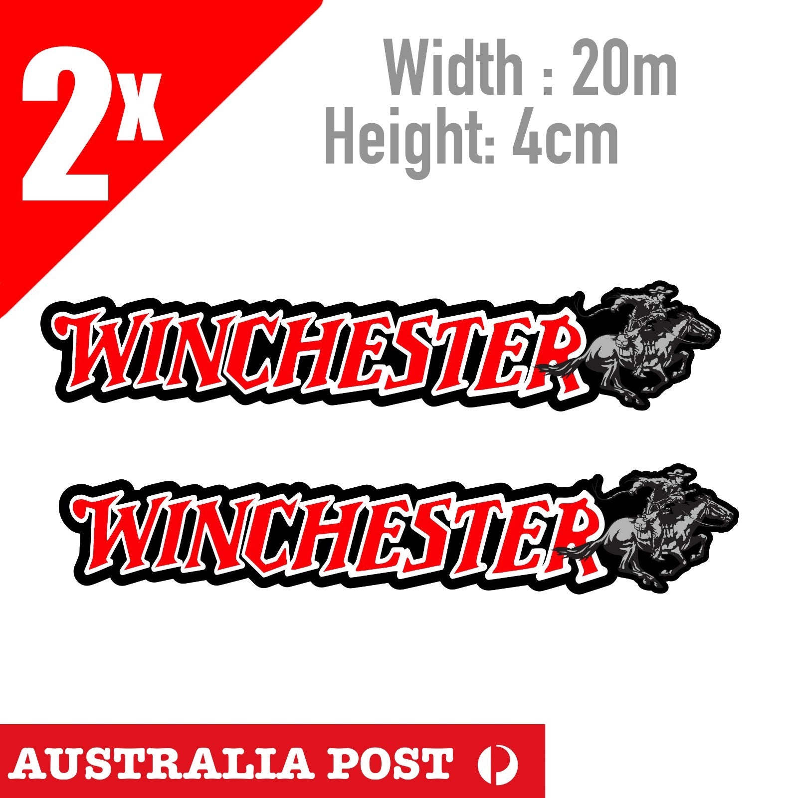 WINCHESTER  Rifles & Shotguns  Old Vintage banner Sticker