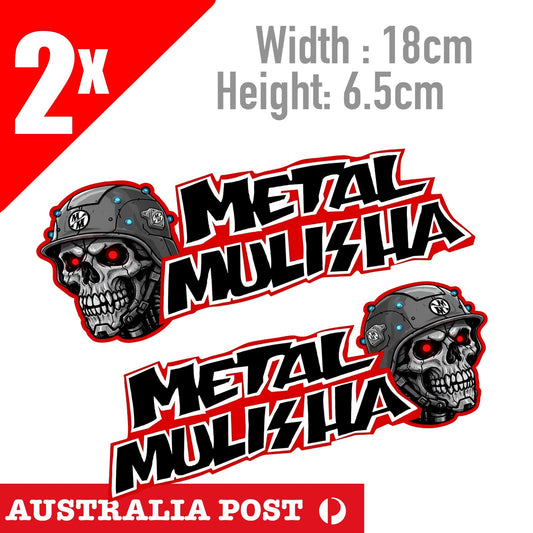 Metal Mulisha ,Motocross Dirt Bike 4x4 Off Road Helmet Robot Soldier Stickers