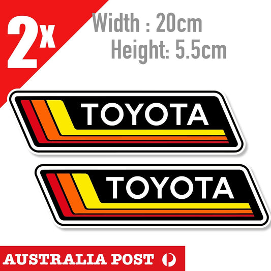 TOYOTA TRD Banner 4WD Vintage Logo Hilux 4x4 Off Road Ute Sticker