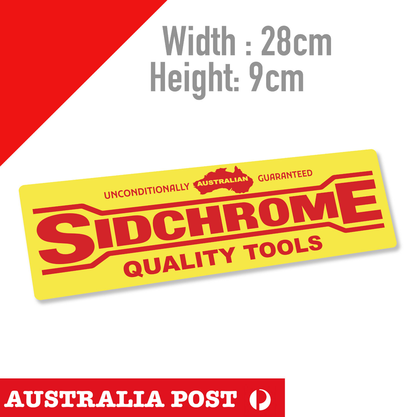 Sidchrome QUALITY Tools , Vintage Style Banner Sticker