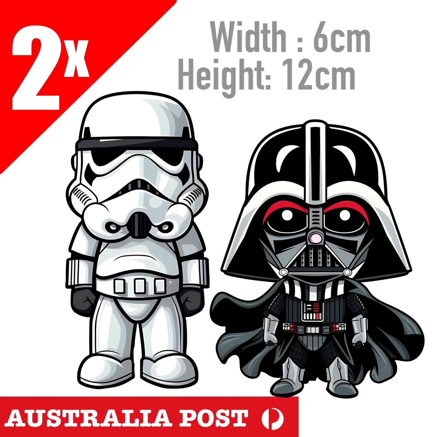 Darth Vader Star Wars & Storm Trooper  Star Wars Soldier Sticker