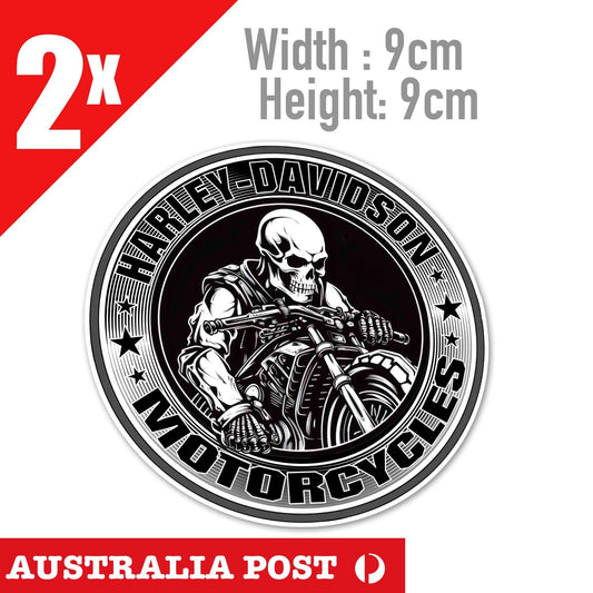 HARLEY Davidson Motorcycle  For Laptop Motorcycle Skull Head Rider Stickers