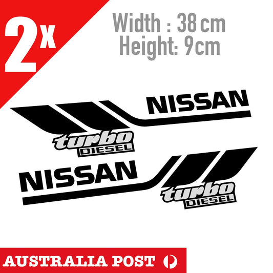 Nissan Turbo Diesel - Nissan Navara Patrol Door X-Large Decal Stickers
