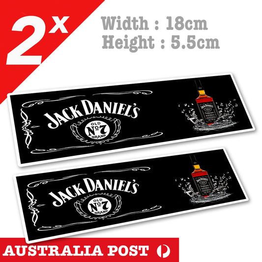 Jack Daniels Whiskey Bottle - Fridge Bar Decal Stickers