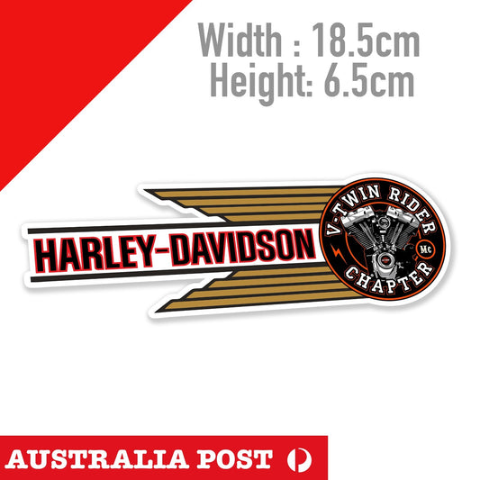 HARLEY Davidson Engine For Laptop Motorcycle Ute Glass Mancave Banner Sticker