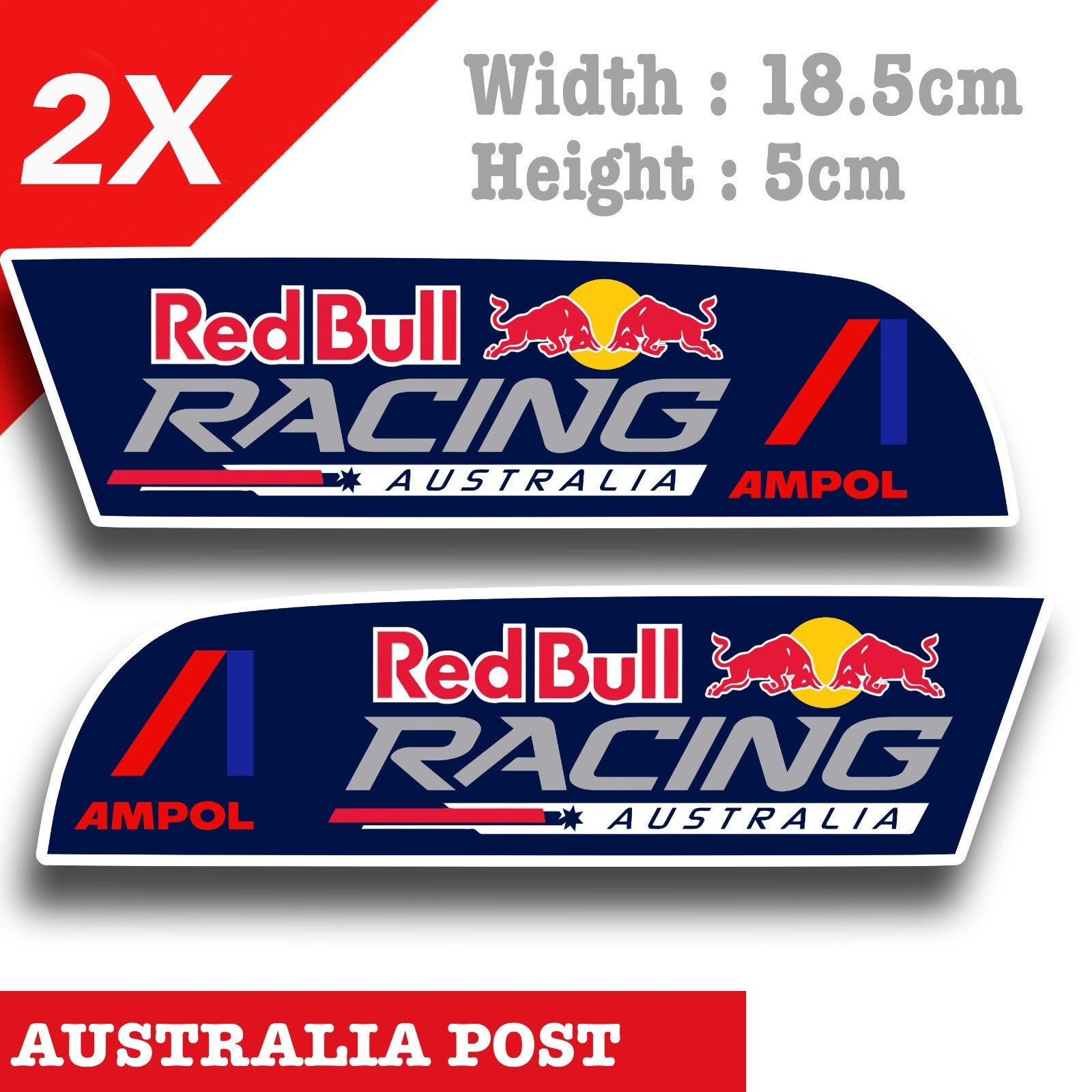 Red Bull Racing Australia AMPOL Logo Decal  Sticker 