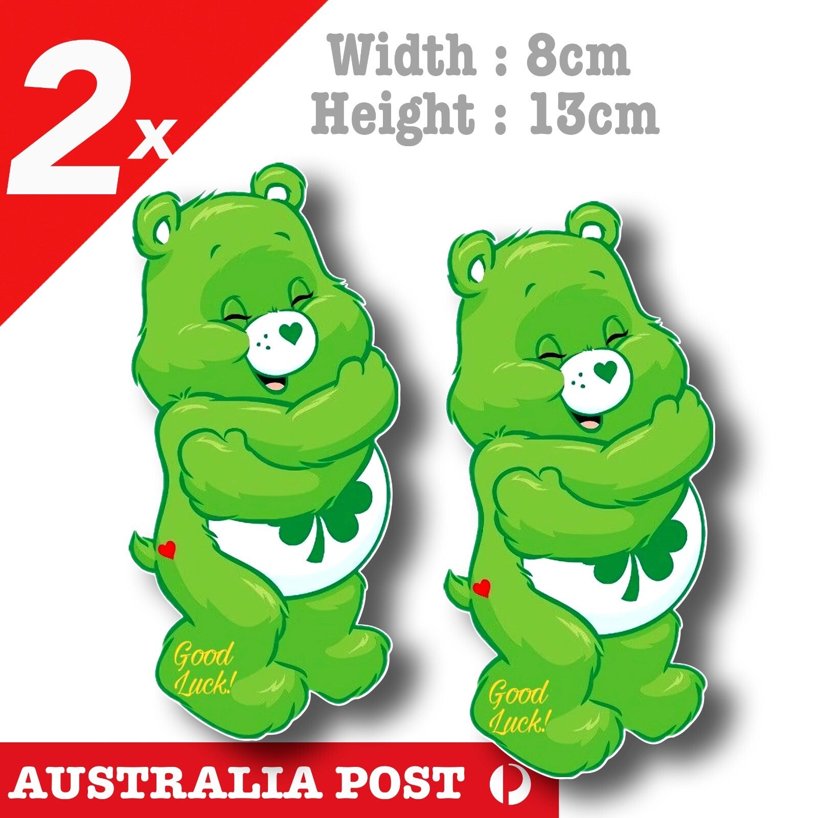 Care Bear Green Bear Good Luck Bear, Cute Care Bear Sticker