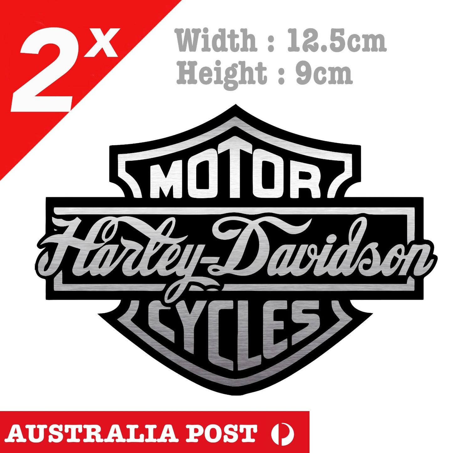 Harley Davidson Motorcycle Chrome Logo, Fuel Tank, Helmet, Motorcycle Stickers