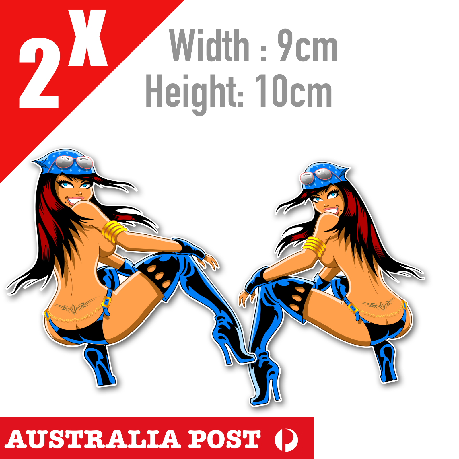 Sexy Brunet Pin Up Girl, JDM Sexy Pin Up Girl Stickers