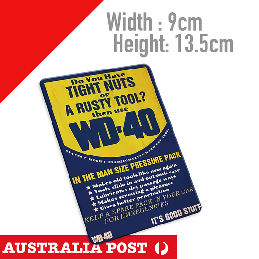 Funny Man Cave Garage Signs Do You Have Tight Nuts Or A Rusty Tool WD40 Sticker