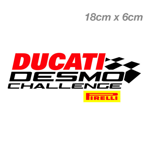 DUCATI Powered PIRELLI Motorcycle JDM  Laptop , Car  Vinyl  Sticker 