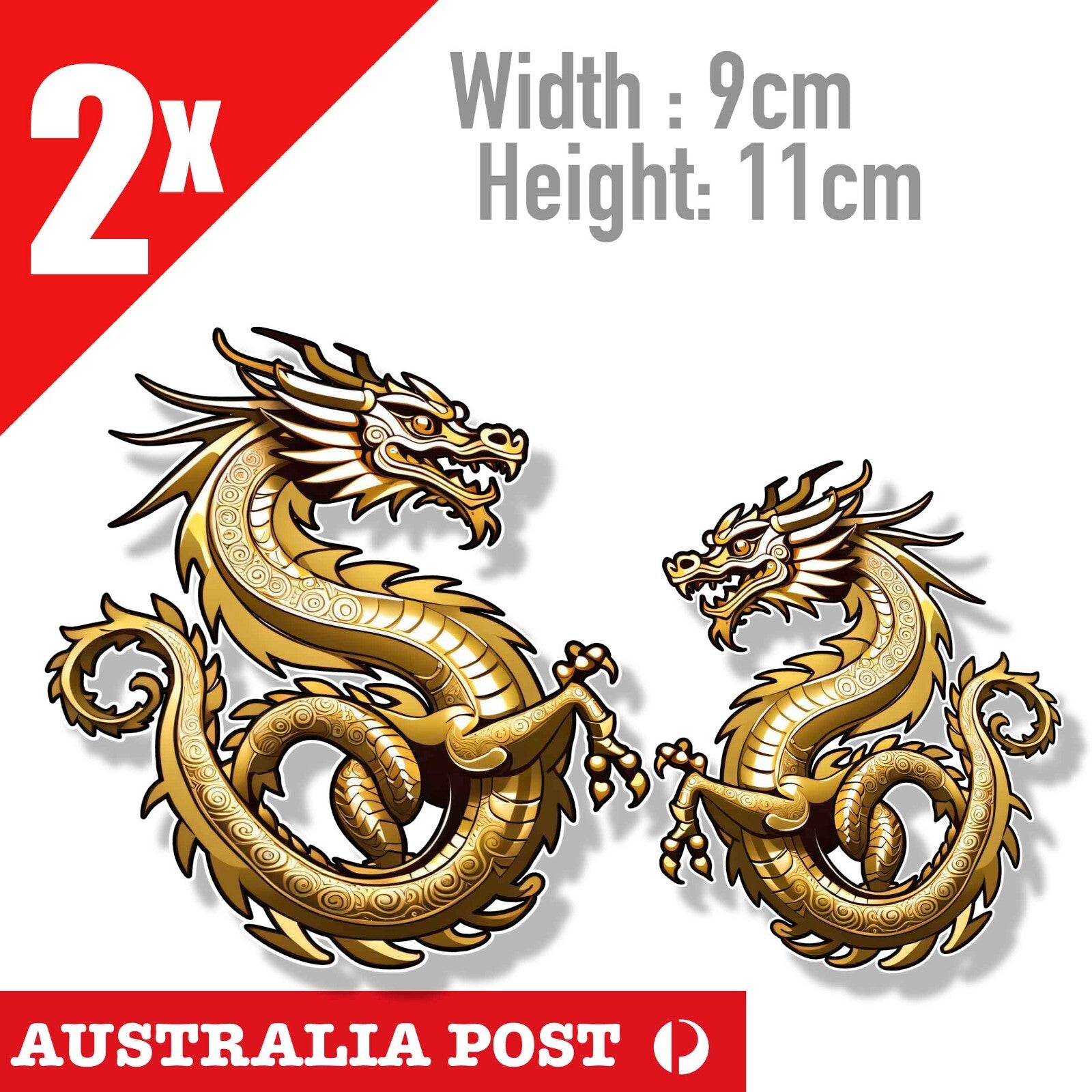 GOLD Dragons  Sticker