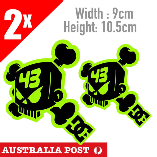 Ken Block 43 Ken Block Skull Logo  JDM DRIFT RIP 1967-2023 Sticker