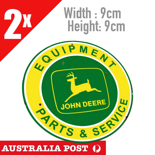 JOHN DEERE EQUIPMENT, PARTS & SERVIES Round John Deere Logo Stickers
