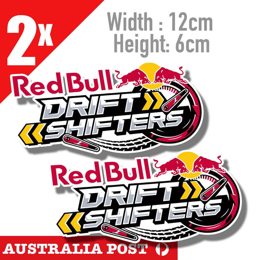 Red Bull DRFIT SHITERS Racing Logo  Stickers