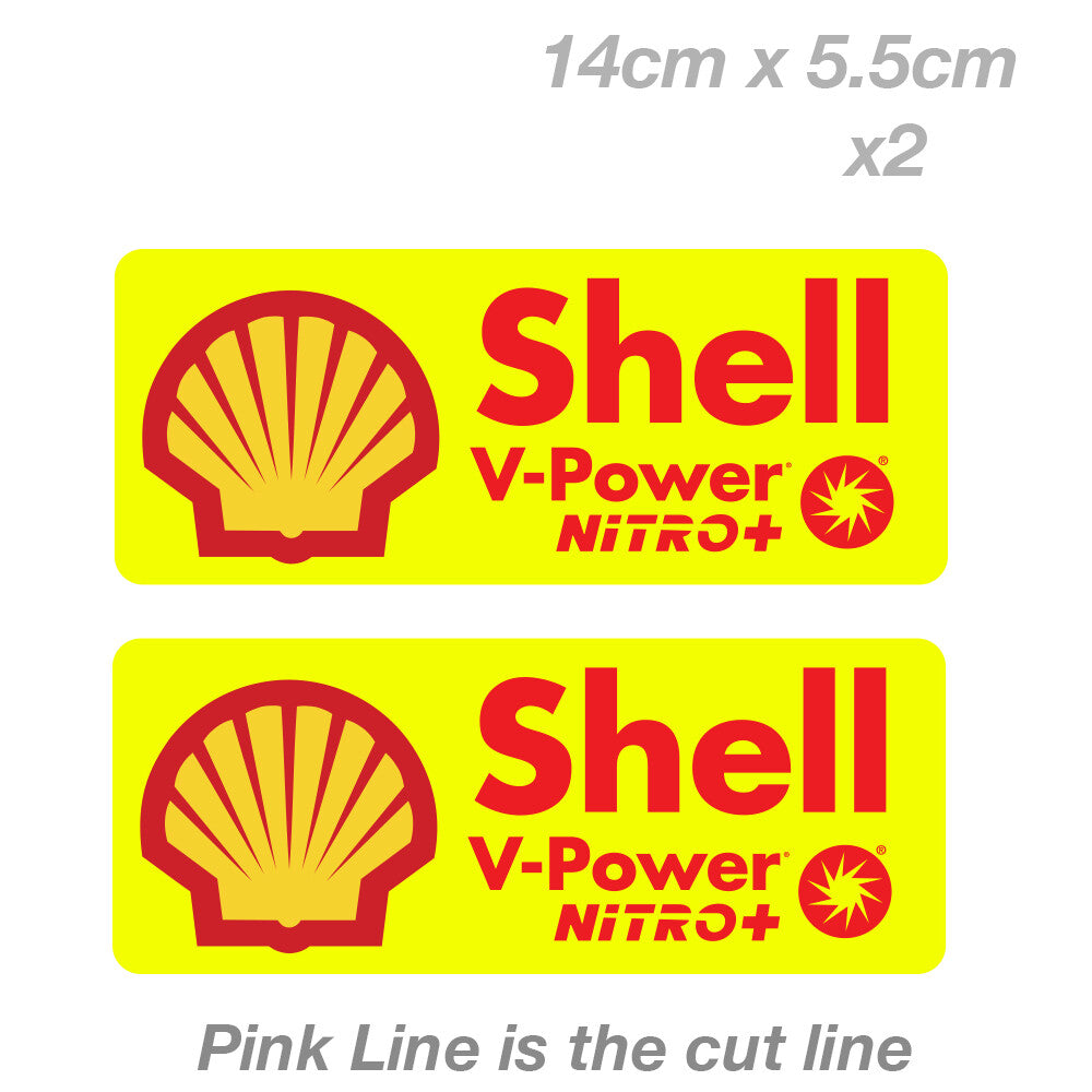 SHELL Nitro+ POWER RACING FUEL JDM OSAKA JAPAN STI GT86 Decal Sticker 