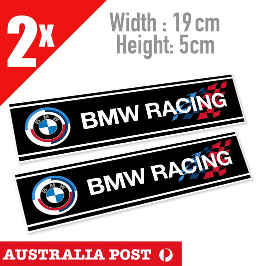 BMW Racing Banner, Powered by BMW Motorsport Banner Stickers