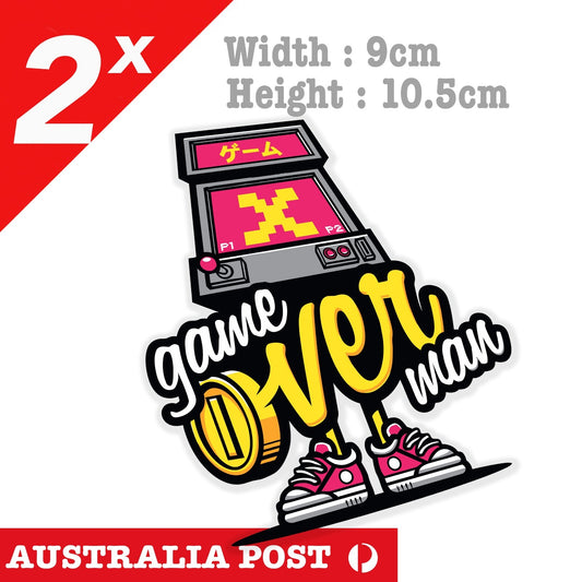 Vintage Arcade Game cube Game Retro  Sticker 