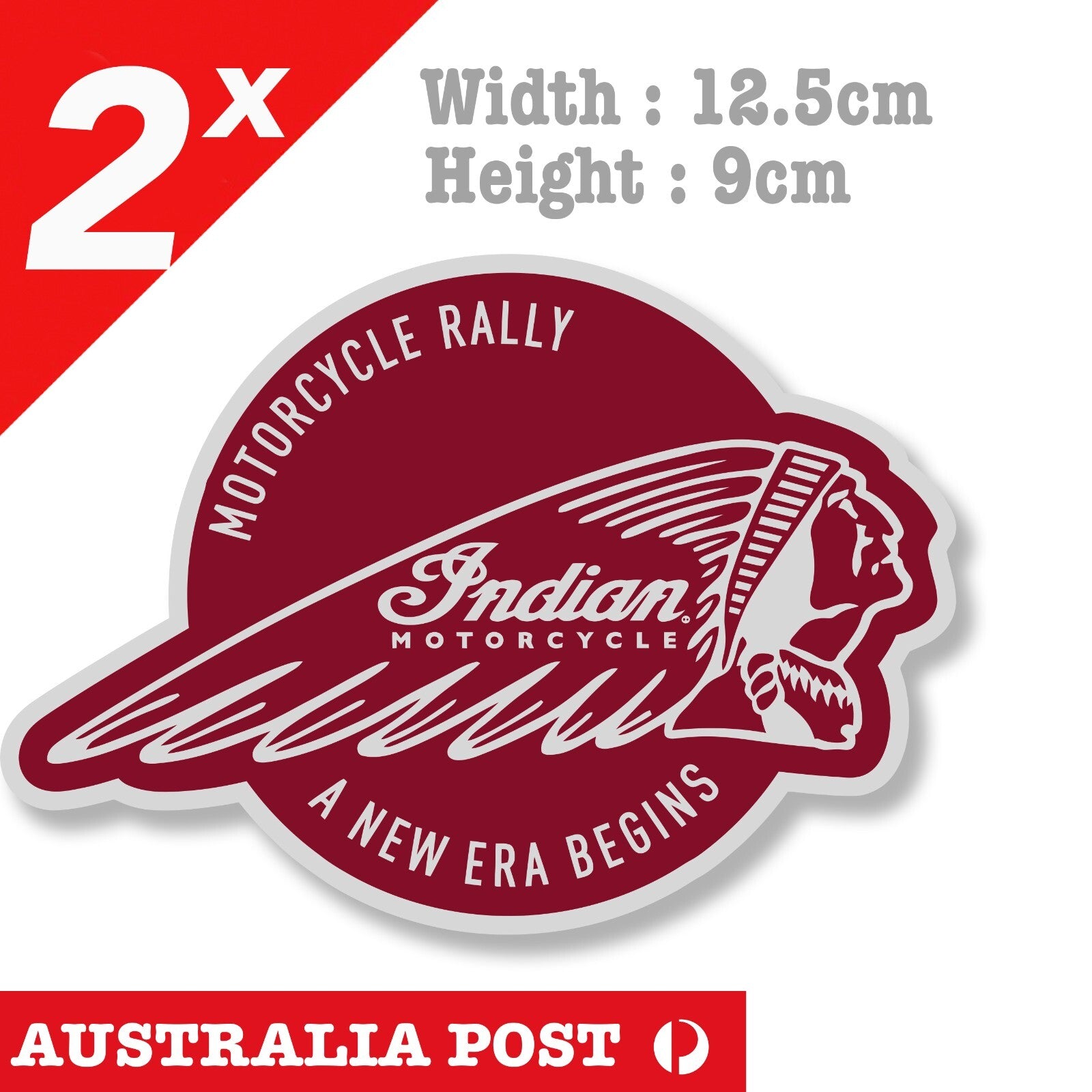 Indian Motorcycle  Logo, Motorcycle Rally Logo, Fuel Tank, Helmet Sticker