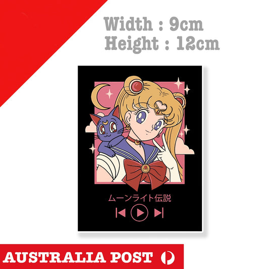 Sailor Moon anime Song JDM ,Laptop , Car  Decal Sticker